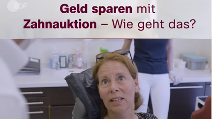 ZDF WISO führt Zahnauktion durch